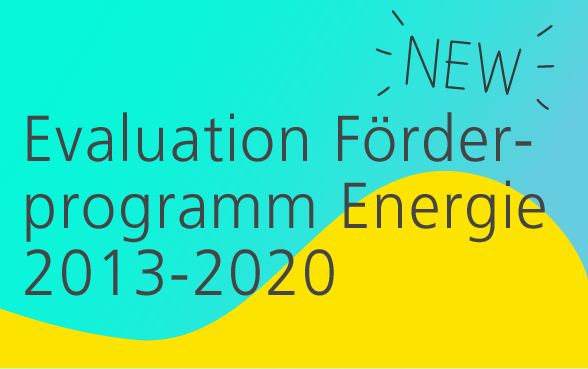 Evaluation Förderprogramm Energie 2013-2020